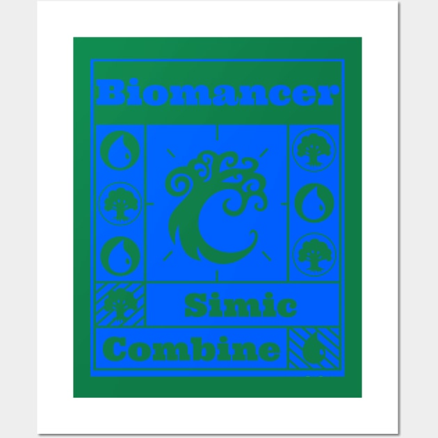 Simic Combine | Biomancer| MTG Guild Blue on Green EXP Design Wall Art by ChristophZombie